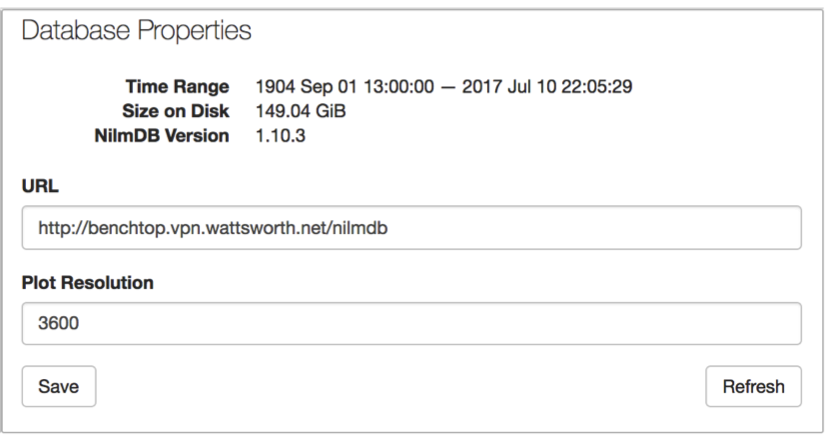 Database Settings
